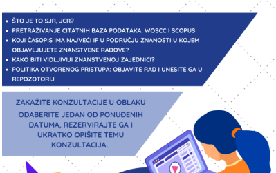 Online konzultacije za znanstvenike – nova usluga u Knjižnici